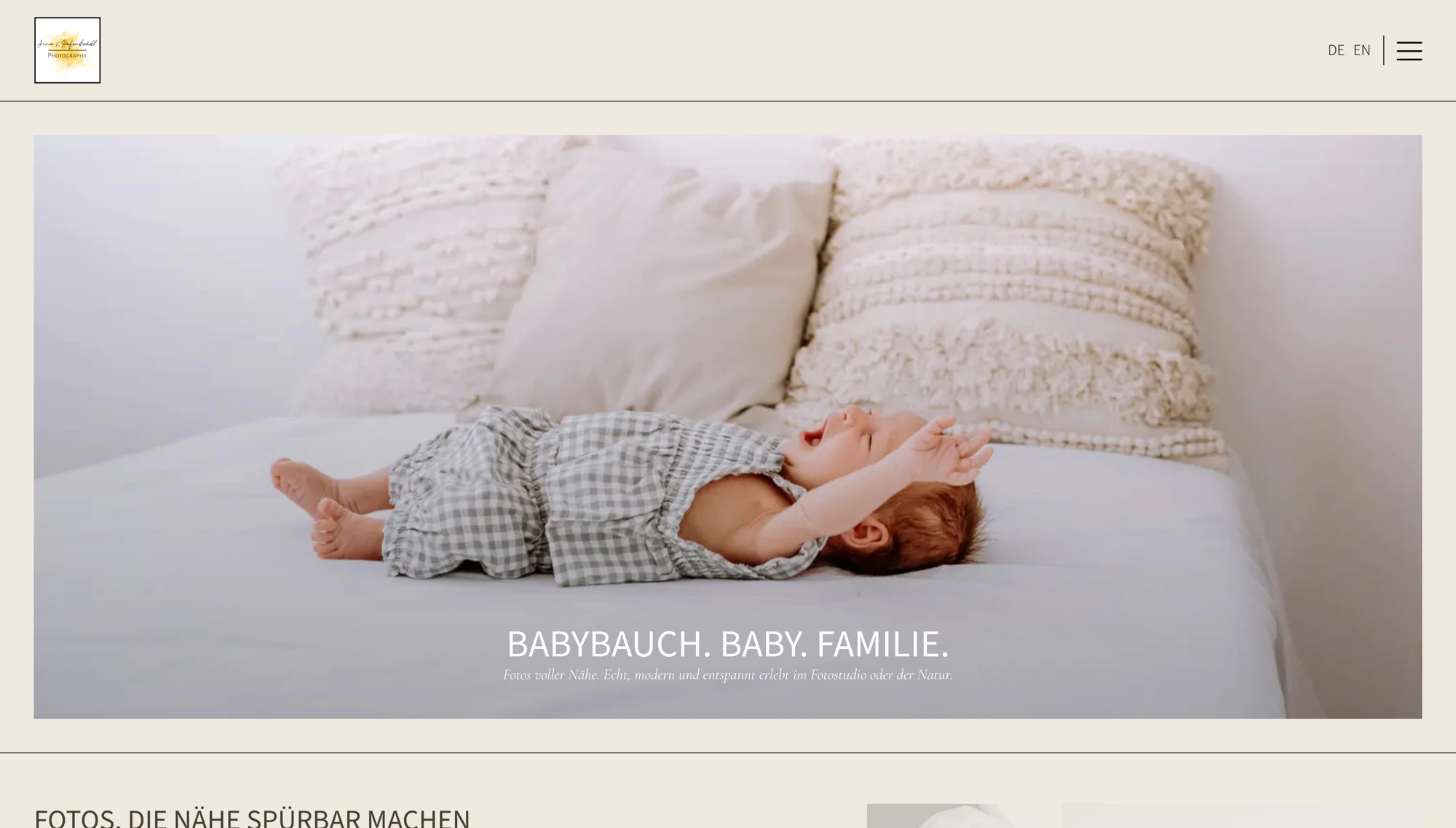 AvH Babyfotos / Babybauchfotos / Familienfotos Website
