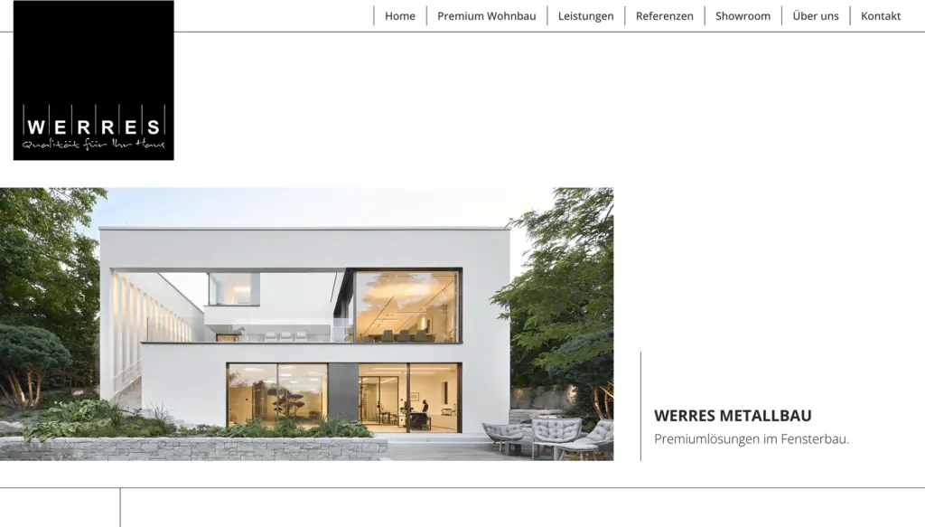 Werres Metallbau - Website für ein Handwerksbetrieb